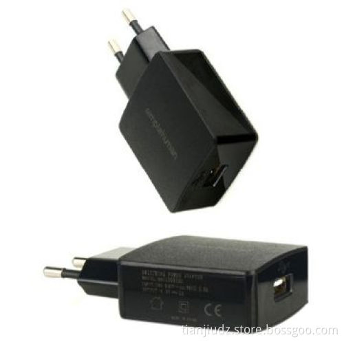 5V/2A European standard wall mount USB travel adapter/charger, CE/RoHS/FCC-certified